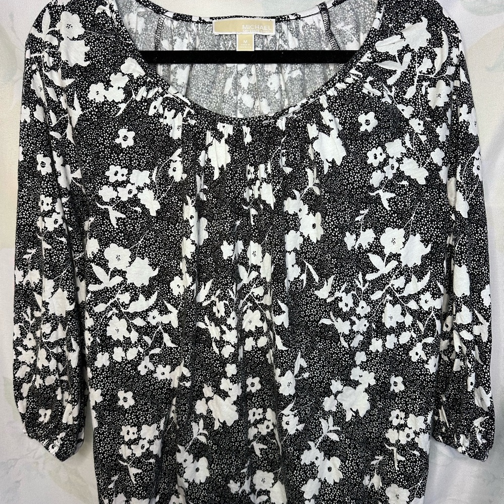 Michael Kors Black and White Blouse